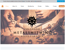 Tablet Screenshot of coloradometalsmiths.org
